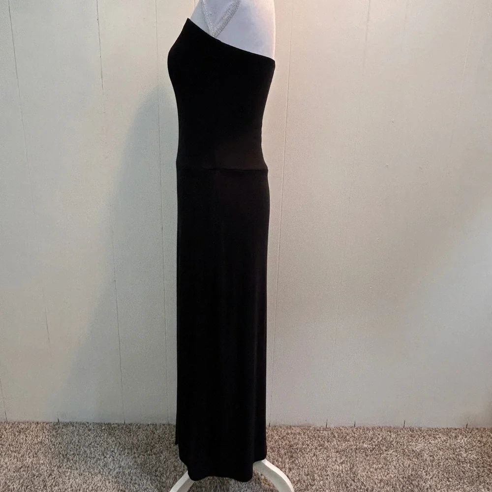 Free People Free-est‎ Black Strapless Tube Maxi Dress XS Minimalist Bodycon